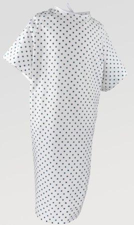 Picture of Patient Exam Gown Large Blue Snowflake Print Print Reusable7496A400