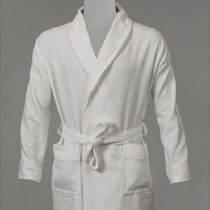 Picture of Patient Robe Unisex One Size Fits Most White Reusable97871500