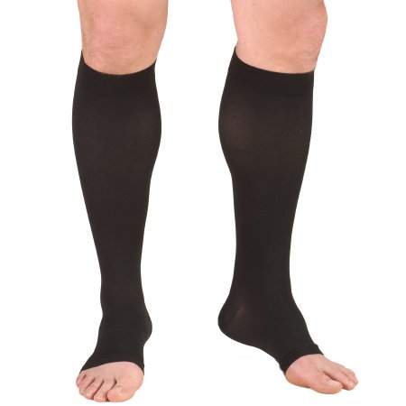 Picture of Compression Stocking Truform® Knee High Small Black Open Toe865-BL-SM