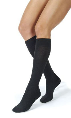 Picture of Compression Stocking JOBST® ActiveWear Knee High Large Black Closed Toe110495