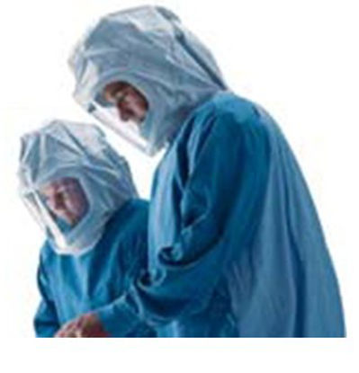 Picture of Surgical Hood with Shield Flyte™ Steri-Shield® Peel-Away One Size Fits Most White Pull On Closure0408-800-100