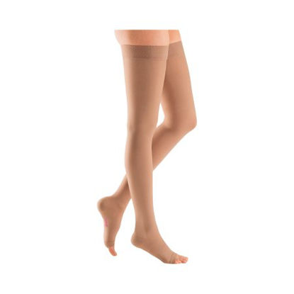 Picture of Compression Stocking mediven plus Thigh High Size 6 Beige Open Toe10806