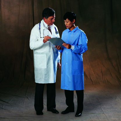 Picture of Lab Coat Basic White 3X-Large Knee Length Disposable10157