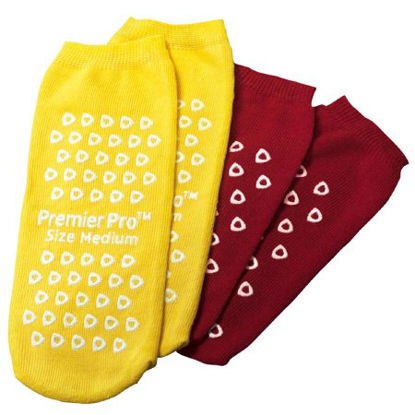 Picture of Fall Management Slipper Socks PremierPro™ Small Red Above the Ankle2931