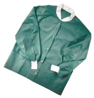 Picture of Warm-Up Jacket Barrier® Green Medium Hip Length Disposable18010