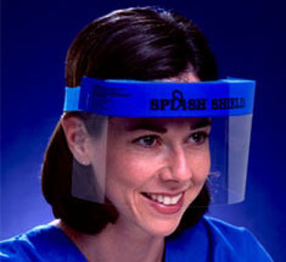 Picture of Face Shield Splash Shield One Size Fits Most Half Length Anti-fog Disposable NonSterile4511B