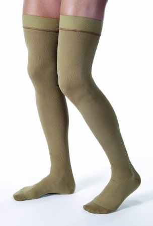 Picture of Compression Stocking JOBST® Thigh High Medium Khaki Closed Toe115405