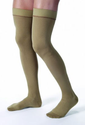 Picture of Compression Stocking JOBST® Thigh High Medium Khaki Closed Toe115405