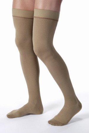 Picture of Compression Stocking JOBST® for Men Thigh High Medium Khaki Closed Toe115401