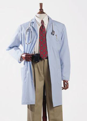 Picture of Lab Coat White X-Small Knee Length Reusable407-XS