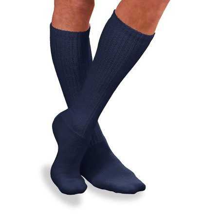 Picture of Diabetic Compression Socks JOBST® Sensifoot™ Crew Large Navy Closed Toe110848