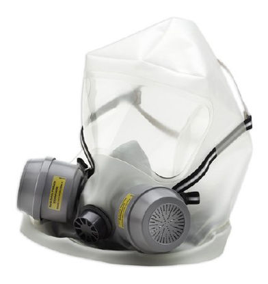 Picture of Honeywell North CBRN Emergency Escape Respirator Hood NIOSH Full Face Pull On Closure One Size Fits Most ClearER2000CBRN