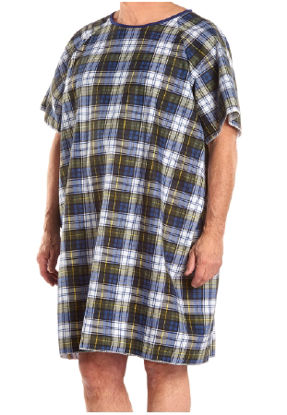 Picture of Patient Exam Gown TieBack™ One Size Fits Most Pink Reusable550P