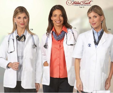 Picture of Lab Jacket White Medium Hip Length Reusable128 M