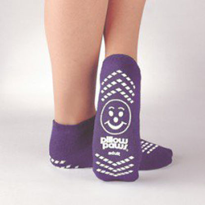 Picture of Slipper Socks Pillow Paws Risk Alert® X-Large Purple3911-001