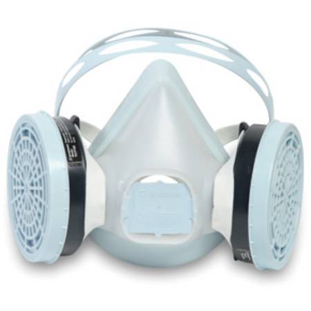 Picture of Sperian Freedom Reusable Respirator Industrial Half Face Elastic Strap Medium Green189992431