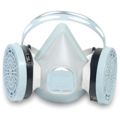 Picture of Sperian Freedom Reusable Respirator Industrial Half Face Elastic Strap Medium Green189992431