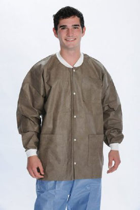 Picture of Lab Jacket ValuMax® Extra-Safe™ Coffee Small Hip Length Limited Reuse3630CFS