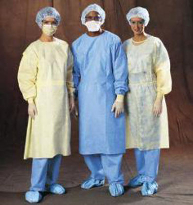Picture of Protective Procedure Gown Halyard X-Large Yellow NonSterile Disposable69125
