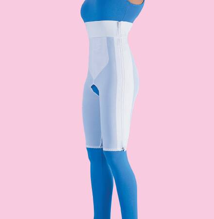 Picture of Compression Girdle Above the Knee / High Waist White MediumF020224