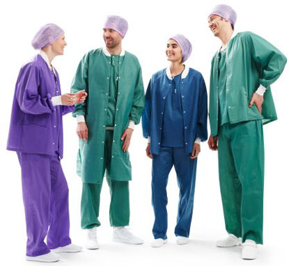 Picture of Warm-Up Jacket Barrier® Green Small Hip Length Disposable18001