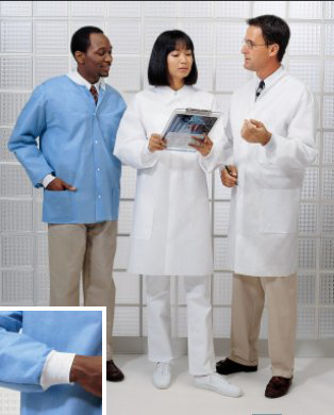 Picture of Lab Coat White Large Knee Length Disposable2312LC