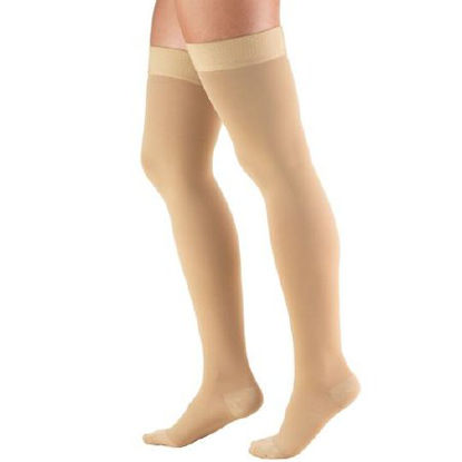 Picture of Compression Stocking Truform® Thigh High Medium Beige Closed Toe8868-BG-MED