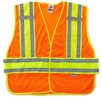 Picture of Safety Vest GloWear® 8240HL Class 2 Medium Orange 1 Pocket Unisex21384
