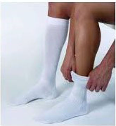 Picture of Compression Socks JOBST® ActiveWear Knee High Large Cool White Closed Toe110491