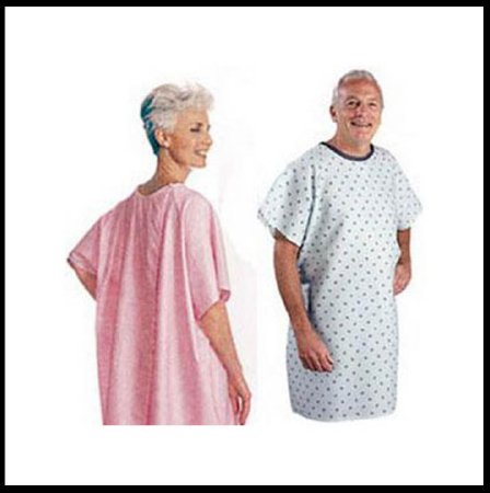 Picture of Patient Exam Gown Snap Wrap™ One Size Fits Most Yellow Floral Print Reusable500LPY