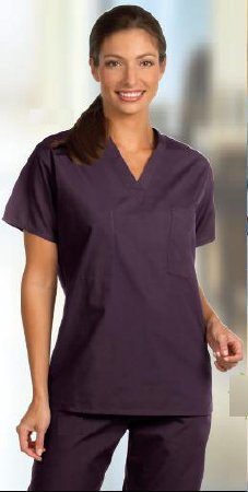 Picture of Scrub Shirt Poplin® Large Ceil Blue 1 Pocket Short Sleeve Unisex6691-L