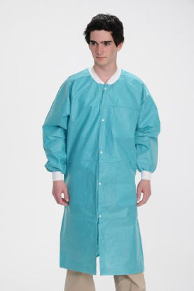 Picture of Lab Coat ValuMax® Extra-Safe™ Teal 2X-Large Knee Length Limited Reuse3660TE2XL