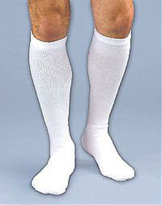 Picture of Compression Socks JOBST® Activa® CoolMax Knee High Medium White Closed ToeH31212