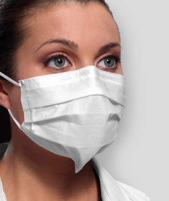Picture of Procedure Mask Ultra™ Sensitive Pleated Earloops One Size Fits Most White NonSterile ASTM Level 3GCFCXSSF