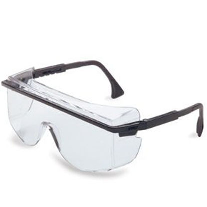Picture of Safety Glasses Uvex Astro OTG 3001 Antifog Coating Clear Tint Polycarbonate Lens Blue Frame Over Ear One Size Fits Most19084892