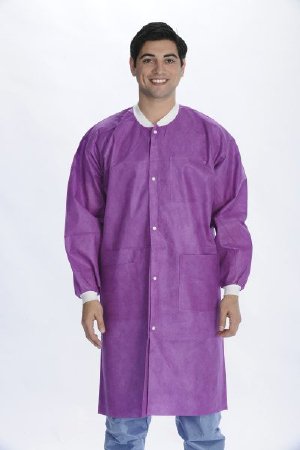 Picture of Lab Coat ValuMax® Extra-Safe™ Plum 2X-Large Knee Length Limited Reuse3660PU2XL