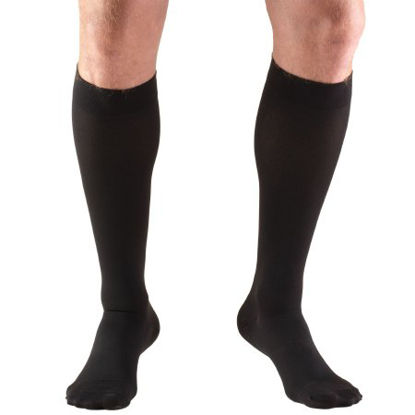 Picture of Compression Stocking Truform® Knee High X-Large Black Closed Toe8865-BL-XL