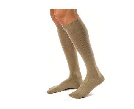 Picture of Compression Stocking JOBST® for Men Knee High X-Large Khaki Closed Toe115015