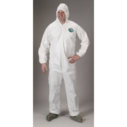 Picture of Coverall with Hood and Boot Covers MicroMax® X-Large White Disposable NonSterileMTR-TG414XL