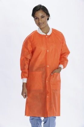 Picture of Lab Coat ValuMax® Extra-Safe™ Orange Small Knee Length Limited Reuse3660ORS