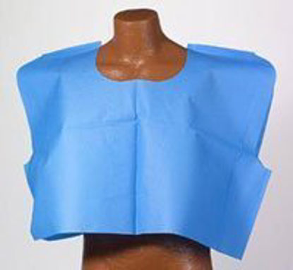Picture of Exam Cape Tidi® Blue One Size Fits Most Front / Back Opening Without Closure Unisex980858
