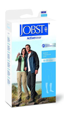 Picture of Compression Socks JOBST® ActiveWear Knee High Small White Closed Toe110479