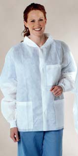 Picture of Lab Coat ValueCare® White Small Knee Length Disposable6320-125