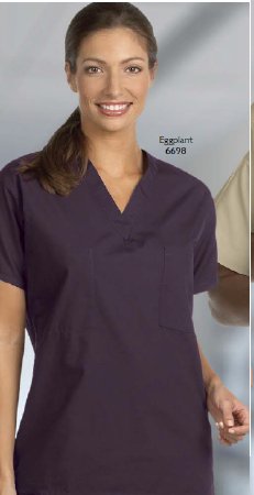 Picture of Scrub Shirt Small Teal 1 Pocket Short Set-In Sleeve Unisex6695-SM