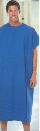 Picture of Patient Exam Gown One Size Fits Most Blueberry Reusable630-NS