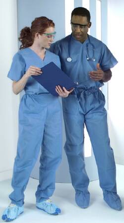 Picture of Scrub Pants Large Blue Unisex9663A