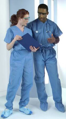 Picture of Scrub Pants Large Blue Unisex9663A