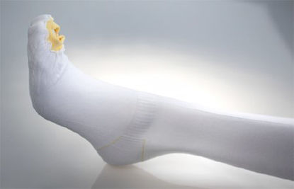 Picture of Anti-embolism Stocking Ultra C.A.R.E™ Thigh High 2X-Large / Short White Inspection Toe863-05