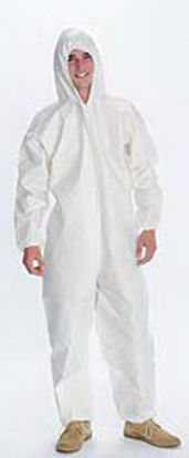 Picture of Coverall with Hood ValuMax™ Total LiquidGuard 2X-Large White Disposable Sterile4904WH2XL