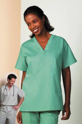 Picture of Scrub Shirt X-Large Jade 2 Pockets Short Sleeve Unisex6794-XL